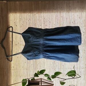 Mossimo Blue + White Polka Dots Dress Size XL